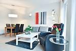 Wohnzimmer - Villa Kaja Wohnung Seebrücke - Top-Hundeurlaub