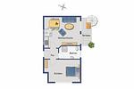 Grundriss - Villa Kaja Wohnung Seebrücke - Top-Hundeurlaub