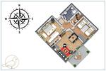Grundriss - Villa Perkunos 13 - Top-Hundeurlaub