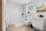 Badezimmer - Ferienwohnung SalzWasserHerz Olpenitz - Top-Hundeurlaub