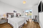 Schlafzimmer - Ferienwohnung SalzWasserHerz Olpenitz - Top-Hundeurlaub
