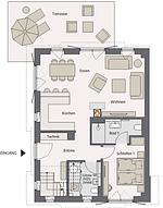 Grundriss - Ferienhaus Kate Kunterbunt List auf Sylt - Top-Hundeurlaub