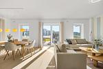 Wohnzimmer - Ferienhaus Kate Kunterbunt List auf Sylt - Top-Hundeurlaub