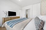 Schlafzimmer - Ferienhaus Kate Kunterbunt List auf Sylt - Top-Hundeurlaub