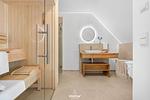Badezimmer - Ferienhaus Kate Kunterbunt List auf Sylt - Top-Hundeurlaub