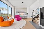 Wohnzimmer - Ferienhaus Villa Farbenfroh List auf Sylt - Top-Hundeurlaub