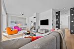 Wohnzimmer - Ferienhaus Villa Farbenfroh List auf Sylt - Top-Hundeurlaub