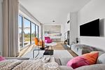 Wohnzimmer - Ferienhaus Villa Farbenfroh List auf Sylt - Top-Hundeurlaub