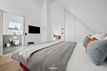 Schlafzimmer - Ferienhaus Villa Farbenfroh List auf Sylt - Top-Hundeurlaub