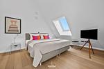 Schlafzimmer - Ferienhaus Villa Farbenfroh List auf Sylt - Top-Hundeurlaub
