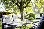 Terrasse - FeWo EG: Terrasse, ruhige Lage - Top-Hundeurlaub