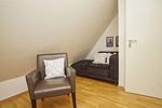 Schlafzimmer - FeWo OG+DG: Balkon, ruhige Lage - Top-Hundeurlaub