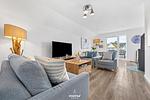 Wohnzimmer - Ferienwohnung Treibgut Olpenitz - Top-Hundeurlaub