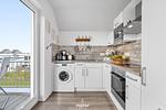 Küche / Küchenzeile - Ferienwohnung Treibgut Olpenitz - Top-Hundeurlaub