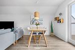 Wohnzimmer - Ferienwohnung Treibgut Olpenitz - Top-Hundeurlaub