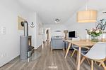 Wohnzimmer - Ferienwohnung Treibgut Olpenitz - Top-Hundeurlaub