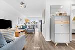 Wohnzimmer - Ferienwohnung Treibgut Olpenitz - Top-Hundeurlaub