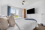 Schlafzimmer - Ferienwohnung Treibgut Olpenitz - Top-Hundeurlaub