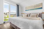 Schlafzimmer - Ferienwohnung Treibgut Olpenitz - Top-Hundeurlaub