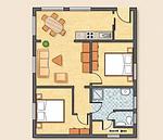 Grundriss - Ferienwohnung Ostrea Breege - mit Garten und Grill - Top-Hundeurlaub