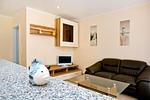 Wohnzimmer - Bungalow Rugia Breege - mit Garten, Hunde erlaubt - Top-Hundeurlaub