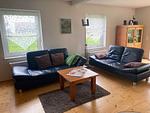 Wohnzimmer - Ferienhaus "Am Wald" - Top-Hundeurlaub