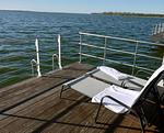 Kranichnest Ferienhaus, Bootshaus, Schwimmhaus - KranichNest Schwimmhaus - Uferhaus am Bodden Ostsee - Top-Hundeurlaub