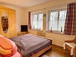 Schlafzimmer 3 mit Doppelbett - Ferienhaus am Lebbiner Bodden - Top-Hundeurlaub