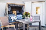 Terrasse - Haus Strandlust Apartment 2 - Top-Hundeurlaub