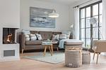Wohnzimmer - Haus Ozeanblau - Top-Hundeurlaub