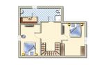 Grundriss - Haus Ozeanblau - Top-Hundeurlaub