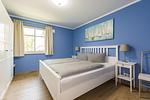Schlafzimmer - Haus Muschelsucher, Birkenstraße 7a, App. 7 - Top-Hundeurlaub