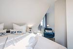 Schlafzimmer - Strandbuhne 15 OG - Top-Hundeurlaub