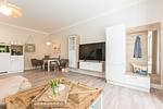 Wohnzimmer - Strandmuschel - Top-Hundeurlaub