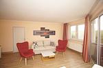 Wohnzimmer - FeWo12: Strand,Balk,Pool,Sauna - Top-Hundeurlaub