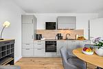 Küche / Küchenzeile - Ferienwohnung TheViewB16 Meeresleuchten Dagebüll - Top-Hundeurlaub