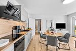Küche / Küchenzeile - Ferienwohnung TheViewB16 Meeresleuchten Dagebüll - Top-Hundeurlaub