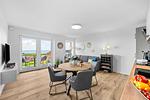 Wohnzimmer - Ferienwohnung TheViewB16 Meeresleuchten Dagebüll - Top-Hundeurlaub