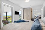 Schlafzimmer - Ferienwohnung TheViewB16 Meeresleuchten Dagebüll - Top-Hundeurlaub