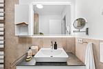 Badezimmer - Ferienwohnung TheViewB16 Meeresleuchten Dagebüll - Top-Hundeurlaub