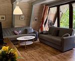Wohnzimmer - Ferienhaus Hasenglück - Top-Hundeurlaub