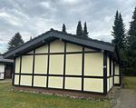 Fassade / Eingang - Ferienhaus Morgentau - Top-Hundeurlaub