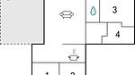 floor-plan - Ferienhaus für 5 Personen (74 m²) in Højby - Top-Hundeurlaub