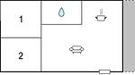 floor-plan - Ferienhaus für 4 Personen (54 m²) in Ringkøbing - Top-Hundeurlaub
