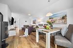 Wohnzimmer - Ferienwohnung Küstenkrabbe Olpenitz - Top-Hundeurlaub