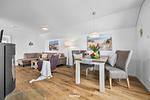 Wohnzimmer - Ferienwohnung Küstenkrabbe Olpenitz - Top-Hundeurlaub