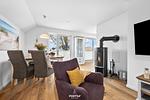 Wohnzimmer - Ferienwohnung Küstenkrabbe Olpenitz - Top-Hundeurlaub