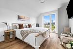 Schlafzimmer - Ferienwohnung Küstenkrabbe Olpenitz - Top-Hundeurlaub