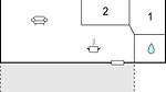 floor-plan - Ferienhaus für 4 Personen (35 m²) in Tzummarum - Top-Hundeurlaub