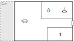 floor-plan - Ferienhaus für 2 Personen (57 m²) in Nørre Nebel - Top-Hundeurlaub